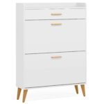 Shoe Cabinet, 16 Pairs Shoe Storage Rack with Drawers - Image 12