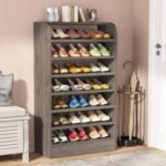 Shoe Cabinet, 8-Tier Shoe Shelf Shoes Rack Organizer - Image 8
