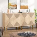 Sideboard Buffet, 58? Modern Storage Cabinet with Doors - Image 9