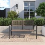 June 47.25'' Wicker Outdoor Loveseat - Image 2
