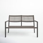 June 47.25'' Wicker Outdoor Loveseat