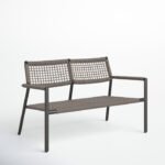 June 47.25'' Wicker Outdoor Loveseat - Image 3