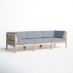 Jurgen 91'' Acacia Outdoor Sofa - Image 2