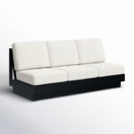 Lucca Metal Outdoor Sofa with Sunbrella Cushions - Image 2