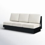 Lucca Metal Outdoor Sofa with Sunbrella Cushions - Image 3