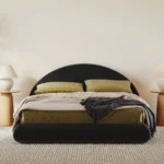 Luna Bed Set: Bed Frame + Headboard | White - Image 4