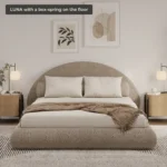 Luna Bed Set: Bed Frame + Headboard | White - Image 7