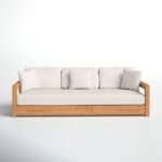 Melrose 76.55'' Teak Outdoor Sofa - Image 2