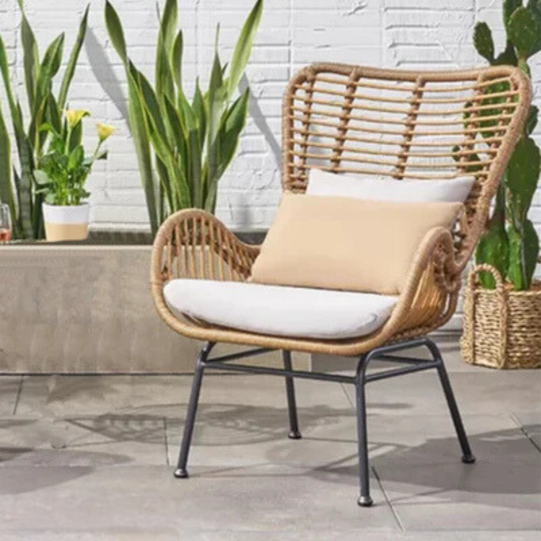 Migo bamboo rattan chair for restaurants and cafes - Image 1