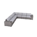 Minnesota Fully Assembled 9 Piece Sectional Seating Group With Cushions