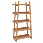 Natural Tristan 5 Tier Bookshelf