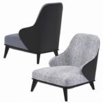 Minotti Leslie Bergere Velvet Armchair - Image 3