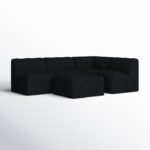 Praia 96" Sunbrella Outdoor Sofa with Ottoman - Image 3