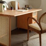 Oak Veneer Desk Omraj Hokku - Image 3