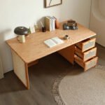 Oak Veneer Desk Omraj Hokku - Image 4