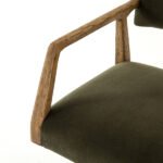 Hawthorne Collection Modern Faux Leather Swivel Chair - Image 8