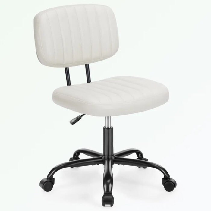 Stella Mid-Century Modern Office Chair in Walnut Wood - Image 2