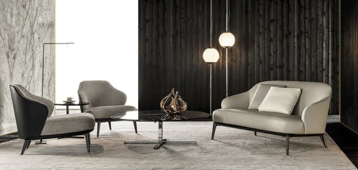 Leslie Smink Stylish Dark Theme Living Room - Image 10