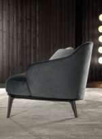 Leslie Smink Stylish Dark Theme Living Room - Image 17