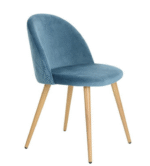 Zomba Velvet Dining Chair - Image 3