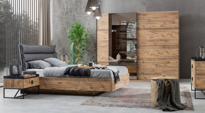 Loft Yatak Odas? Luxury Modern Bedroom Sets - Image 5