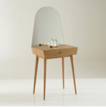 Interieurs Dressing Table With Rounded Mirror - Image 2
