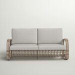 Sintra 66.1'' Outdoor Loveseat with Cushions