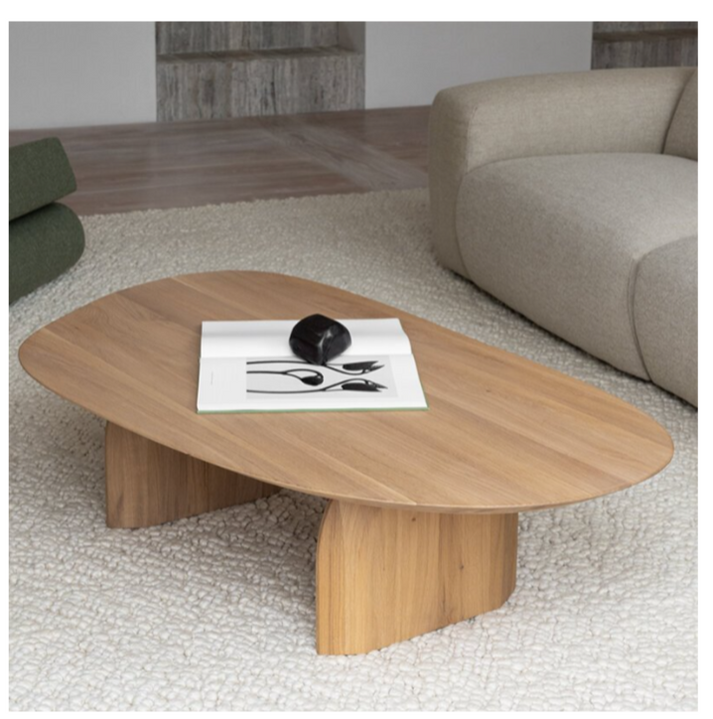 TAV017-2.png Monument Oval Wooden Coffee Table - Image 1