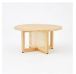 Mistry Cross Legs Japandi Style Coffee Table - Image 4
