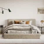 Ultra Bed Set: Bed Frame and Headboard | White - Image 5