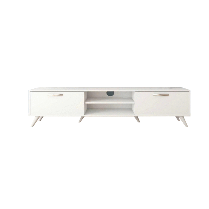 TV table with additional units made of high-quality MDF wood - HFS-128 - Image 4