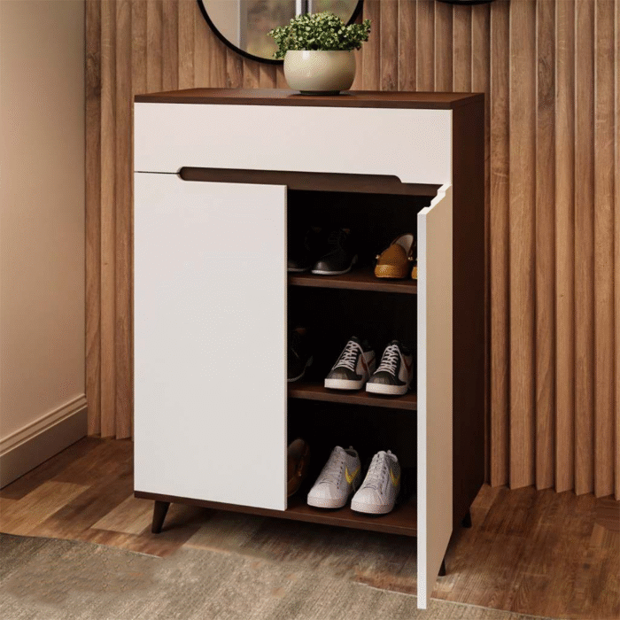 High quality MDF wooden shoe cabinet - OAL-005 - Image 1