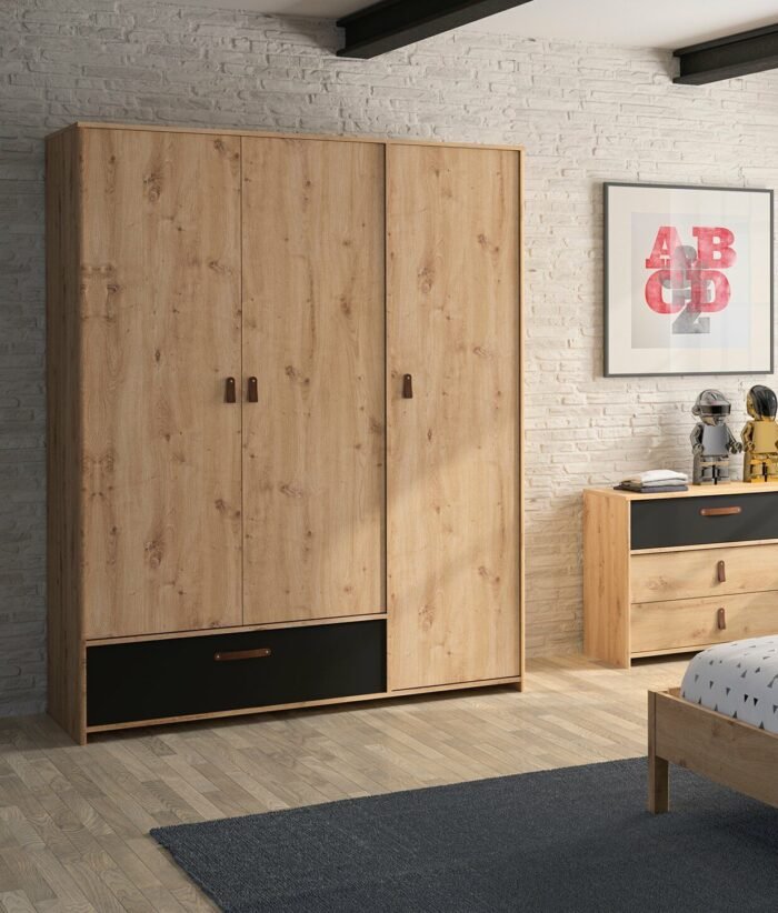 MDF wood wardrobe with HPL layer - KYN-121 - Image 1