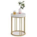 End Table, Modern Round Side Table, Small Nightstand - Image 7