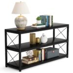 Console Sofa Table with Open Shelf, Industrial TV Stand - Image 10