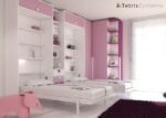 Vertical folding beds and wardrobes in pink tones - Image 4