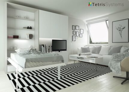 WALLBED folding living room bed 90 x 190 thick 5 cm.