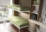 Folding bed, sliding wardrobe and desk - Image 2