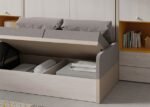 Vertical folding bed with sofa and side cabinets. - Image 3