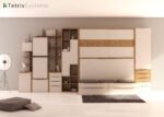 Folding bed + upper wardrobe and folding table