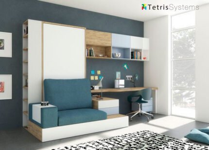 DIVO single sofa with trundle bed and table