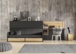 Horizontal folding bed with sofa VERSATILE