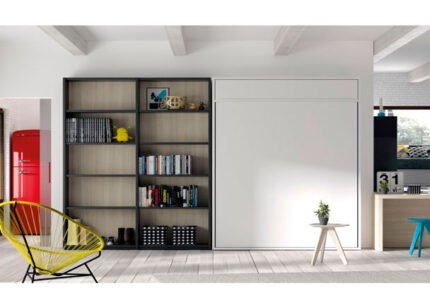 Study cube bed + folding double bed