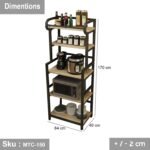 Electrostatic paint metal kitchen storage unit - MTC-150 - Image 3