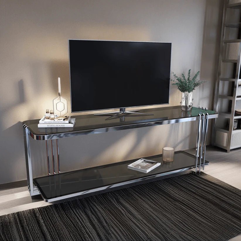 rax67-homix-1.jpg Stainless Steel TV Table - ORX-067 - Image 1