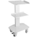 3 Trays Utility Cart 3-Layer Trolley Heavy Duty Lab Dental Rolling Utility Cart with 4 PE Wheels 2 of which can be Locked for Fixing Heavy-Duty with 33Lb Load Capacity - Image 12